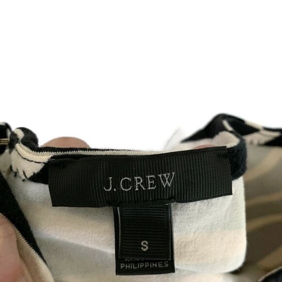 J. Crew Women's S Small Shift Dress Ruffled Bell Sleeve Striped Style #F0160 - Picture 11 of 12